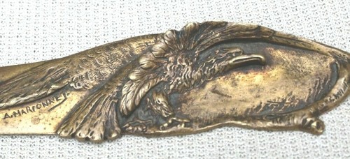 Ancien coupe papier bronze - papier, en
