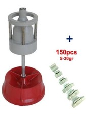 Equilibreuse de Roue Portable avec Centreur + 150 Plombs Masse à Frapper 5-30gr