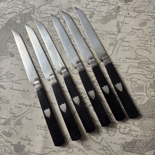 Couteaux argent massif - 6,