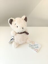 Peluche/Doudou Ours/Ourson Blanc Marron 17cm Les P'tites Douceurs Globe Trotoys