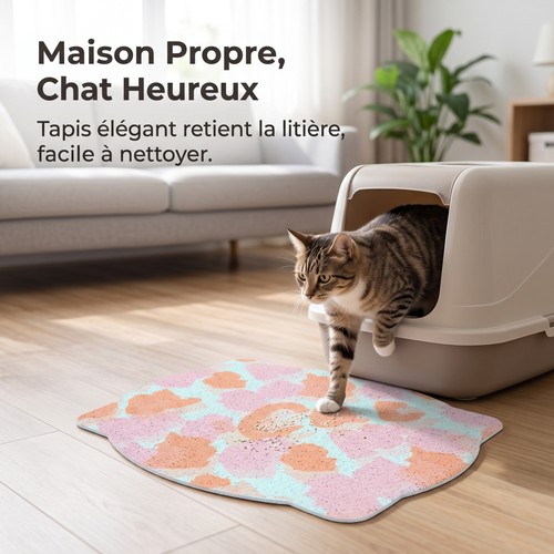 Tapis litière chat pvc - tapis,