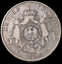 5 Francs Napoléon III 1856 BB