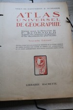 Atlas Universel  Géographie 1912 Vivien de St Martin & Schrader 100 pages/cartes