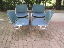 Suite de 6 Chaise de G. Piretti pour Castelli Italie, année 1960/70