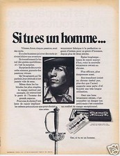 Publicité Advertising 046 1970 Wilkinson lames de rasoir
