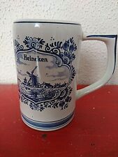 ANCIEN VERRE CHOPE A BIERRE POUR COLLECTION DELFT HEINEKEN EN CERAMIQUE