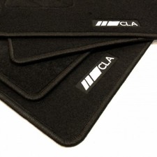 Tapis de Sol pour Mercedes Benz Classe CLA W117 AMG Logo Velours Voiture 13-18