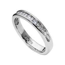 14K Bague or Blanc avec