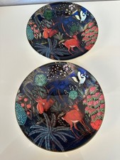 Lot 2 assiettes à dessert ou entrée Jardin du Palais Pierre Frey . Gien