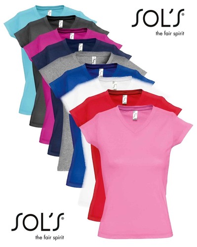 Sols shirt col femme coton - v,