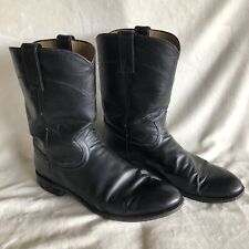 black justin boots size 9 D