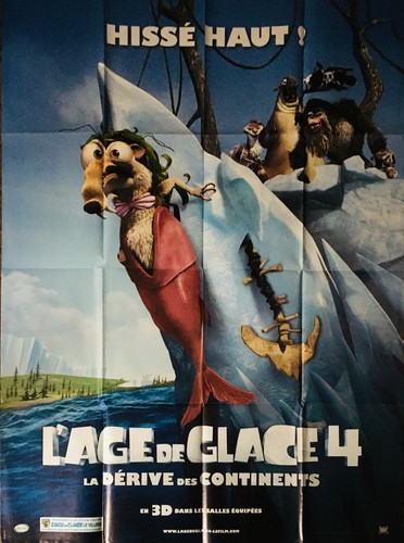 Affiche cinéma age glace - l'age,