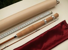Pêche CANNE MOUCHE 7'5 Bambou Refendu Fly rod fishing Pezon Michel Blank bamboo