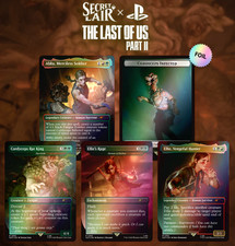 MTG Secret Lair THE LAST OF US PART 2 FOIL EDITION PRESALE PLAYSTATION