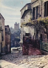Carte postale 10x15cm postcard SAINT-EMILION rue de la Tente timbrée 1982