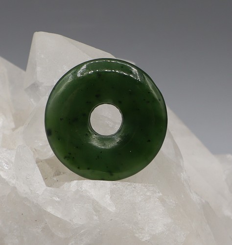 Pendentif donut nefrite - pendentif, en