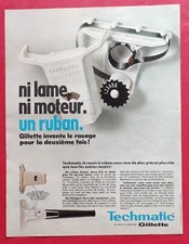 Publicité de presse Rasoir TECHNIMATIC de GILETTE & Chauffage CHAPPÈE Nov 1967