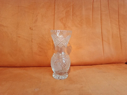 Ancien vase soliflore verre - soliflore,