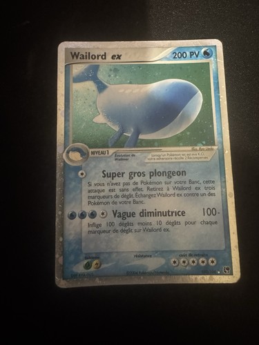 Carte pokémon wailord ex - pokémon,