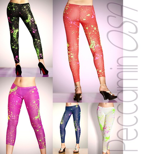 Leggings taches vernis - leggings,