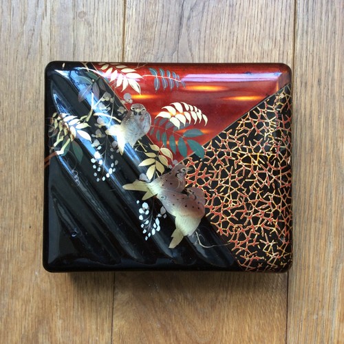 Coffret boite vintage laque - coffret,