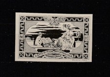 VIGNETTE  exposition philatélique internationale de Paris 1913  en noire