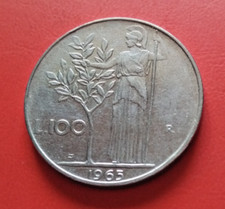 Monnaie Italie 100 Lire 1965 R Acier  KM#96.1  [2096]