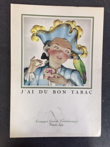Menu paquebot liberté - paquebot,