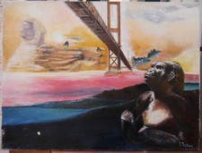 tableau surréaliste signé