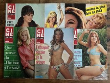 Lot de 7 magazines CINE REVUE de 1968 - Cinéma Télévision Star Actualité Vedette