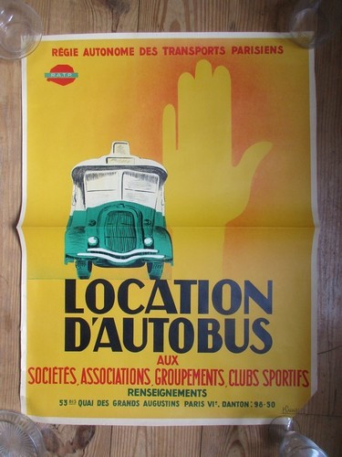 Affiche originale ratp paris - affiche,