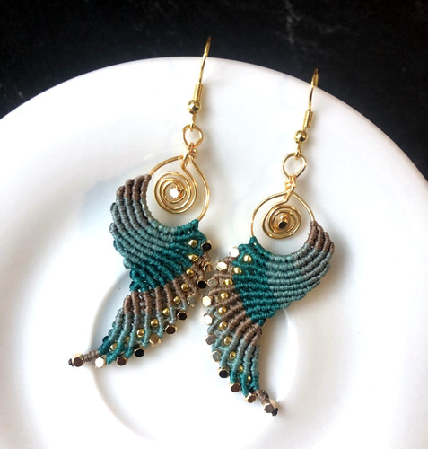 Boucles oreilles ailes - boucles, d'oreilles