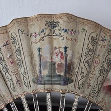 Eventail Ancien XVIIIè Décor