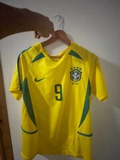 maillot de football vintage Brésil 2002 floqué Ronaldo R9