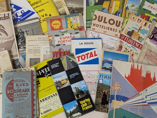 Lot cartes routières - &, guides