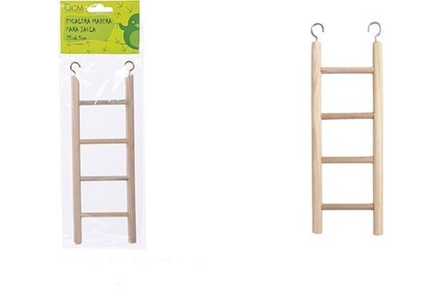 Echelle bois pour cage à - bois,