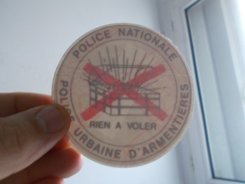 Autocollant police nationale - police,