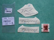 Lot autocollants scooter Peugeot TKR Furious 50cc réf: 757223 neuf ancien stock