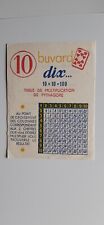 Buvard vintage 10 Dix ... TABLE MULTIPLICATION PYTHAGORE LITHINÉS VÉE  SAUBA