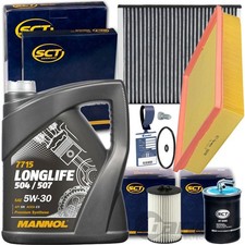 Kit D'Inspection + MANNOL 5W30 Huile pour 1.6 Tdi Audi A1 8X Skoda Rapide Seat