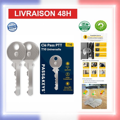 Clé pass ptt t10 - clé,