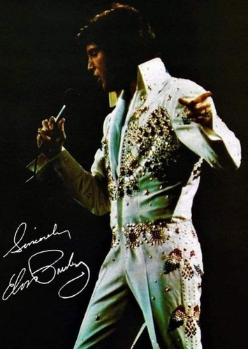 Elvis presley 5x11 signed - elvis, 8.5x11
