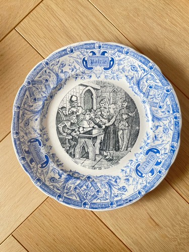 Assiette parlante faience - en,