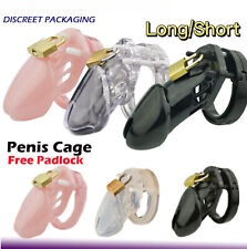 Cage De Chasteté Homme BDSM Fétichisme Soumission Pénis Réglable Avec 5 Anneaux