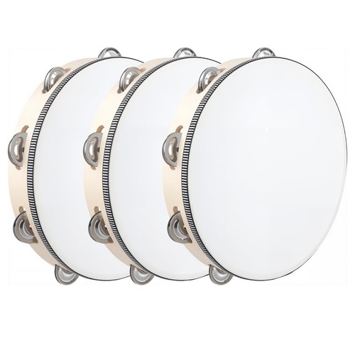 Lot tambourins bois 25 - bois,
