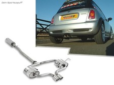 Milltek Système d'échappement sport depuis la Cat. Mini R53 COOPER S 2x76mm Rond