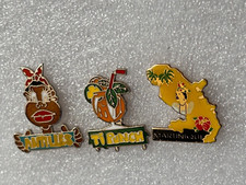 3 x pins " ile de la Martinique, ti punch, Antilles " pin's tous Créole signé
