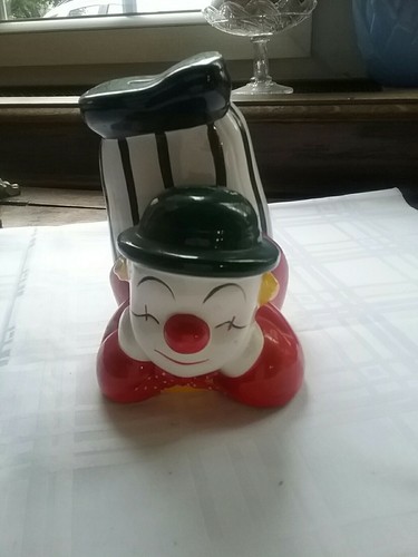 Tirelire clown faience - 1,
