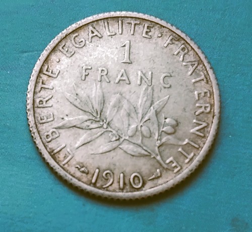Monnaie franc semeuse 1910 - monnaie,