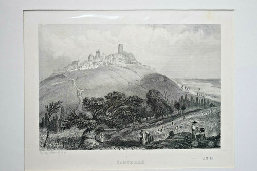 Sancerre cher gravure rouargue - sancerre,